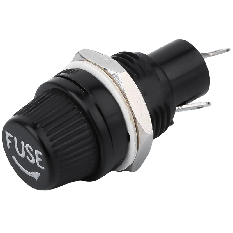 R3/12E panel fuse holder, 5x20 board mount fuse holder