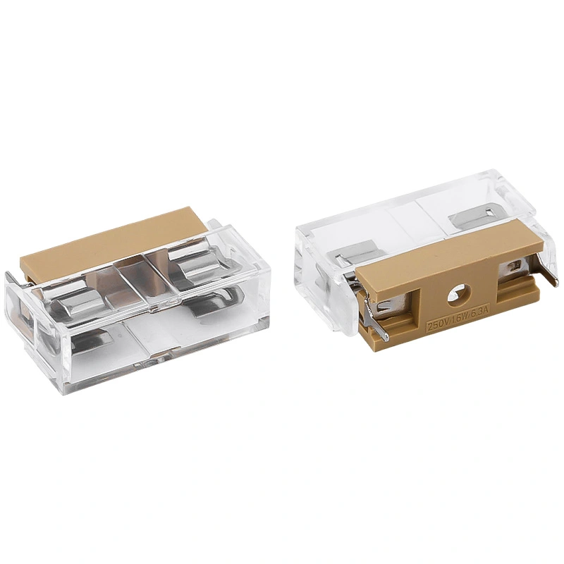 5.2x20mm Horizontal PCB Fuse Holder, PTF/15B fuse clip