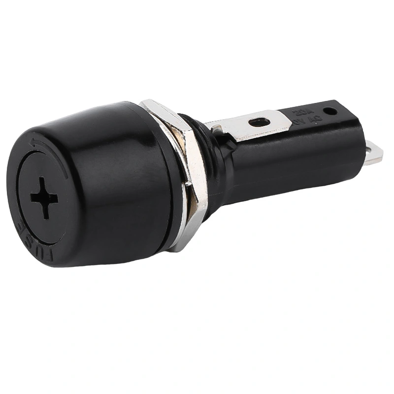 R3/52 Panel Mount Fuse Holder with 20A250V 6X30 glass ceramic fuse