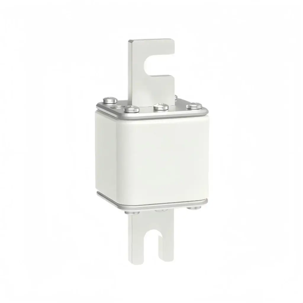 GFEVT1000‑N‑59E series square‑body fast‑acting ar dc fuse BN‑flat‑bolted‑type front view no blow‑indicator 1000VDC