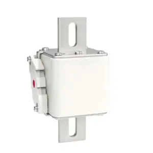 GFEVT1000‑59E series square‑body fast‑acting ar dc fuse B‑bolted‑type front view