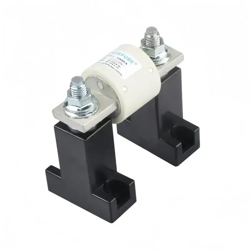 GFEVF1000‑Series north‑american style aR semiconductor dc power fuse front view