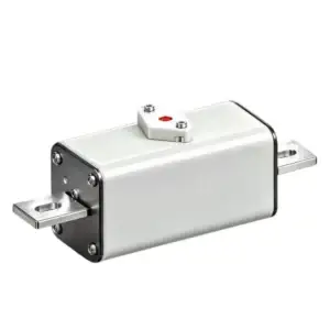 GFEVT2000 series square‑body fast‑acting ar dc fuse B‑flat‑bolted‑type front view 2000VDC