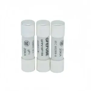 GFPVT1000‑10R series photovoltaic pv fuse 1000VDC front view