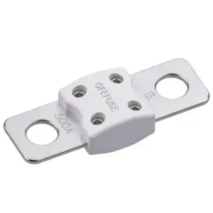 Ceramic high‑temp heavy‑duty fork bolt‑down automotive fuse 100A‑600A 150V DC short‑circuit protector