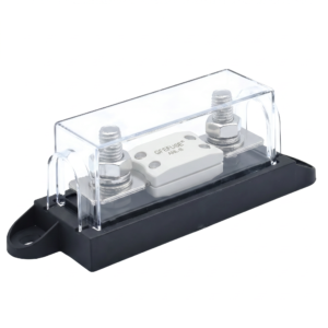 GFEV(B300) MEGA bolt‑on fuse holder PBT‑GF15% PPS UL94‑V0 high‑current automotive DC fuse block