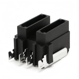 Automotive blade fuse holder GF-703B ATO PCB mount PA66 front view