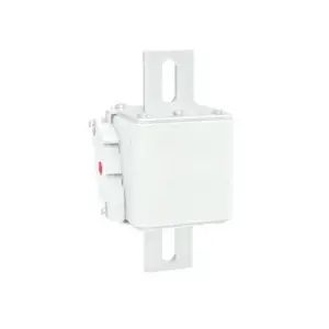 GFEVT500‑74E series square‑body fast‑acting ar dc fuse B‑flat‑bolted‑type front view