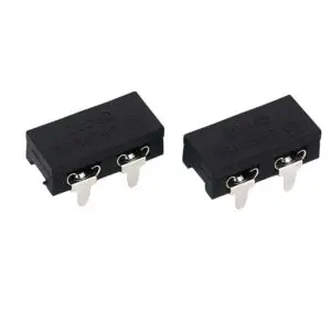 GF-702 horizontal medium-car insert fuse holder PCB mount clip front view