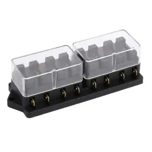 GFEV/08 8‑way blade automotive fuse blocks ABS H65 copper contact ATO 32V DC car blade fuse holder