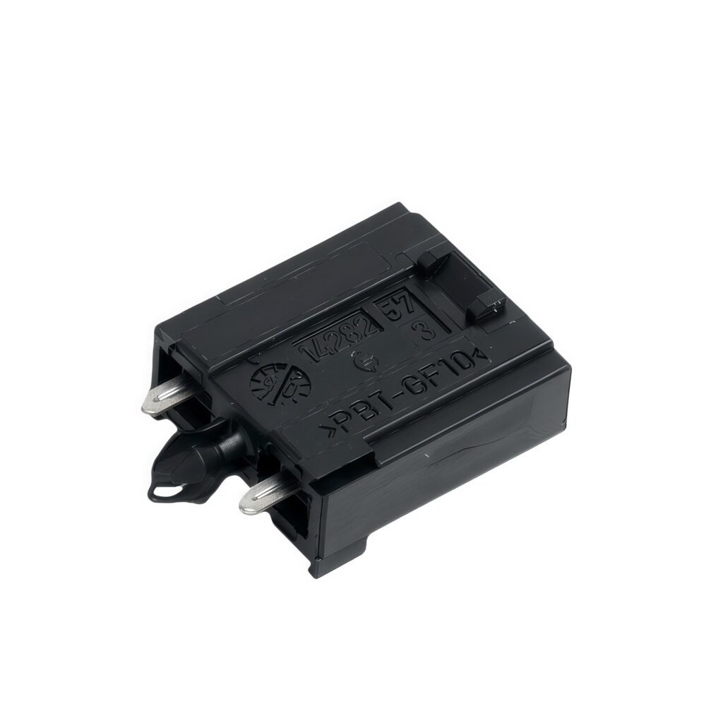 gf-178 mini blade fuse holder clip pcb mount front view