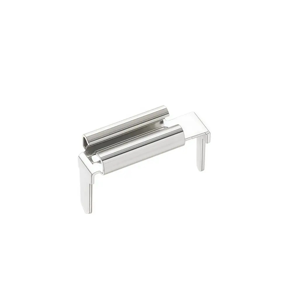 GF-717C mini blade fuse holder clip PCB horizontal mount front view