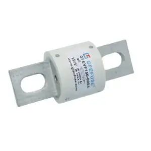 GFEVF150‑Series north‑american style aR semiconductor dc power fuse front view