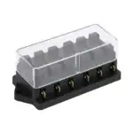 GFEV/06 6-way blade car fuse box ABS H65 copper contact ATO 32V DC automotive fuse block