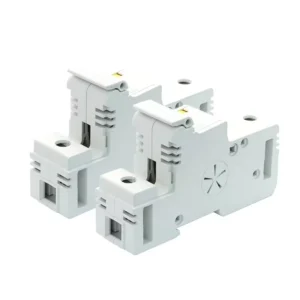 GFEV(H14) photovoltaic fuse holder 14X51mm 50A 1500V DC DIN rail bolt‑connection RoHS REACH solar pv fuse base