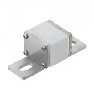 GFEVT250‑36E series square‑body stud‑mount fast‑acting dc fuse front view