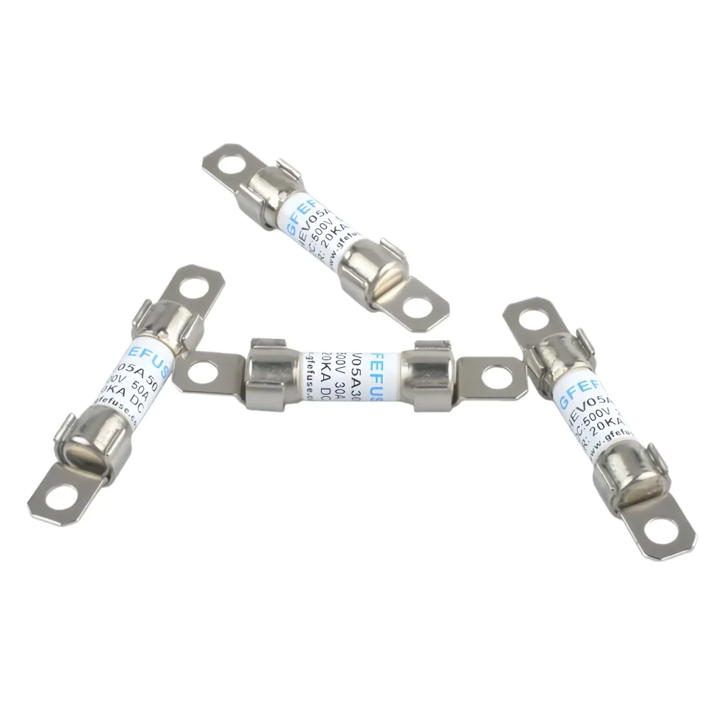 GFEVT750‑10R bolt‑down dc fuse aR ev fuse 10‑50A 700‑750V
