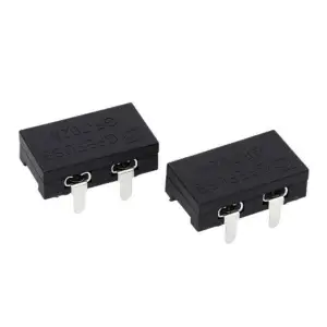 GF‑702A horizontal mini‑car insert fuse holder PCB mount clip front view