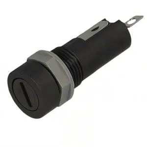 5x20mm panel mounted fuse holder 10A 250V glass fuse