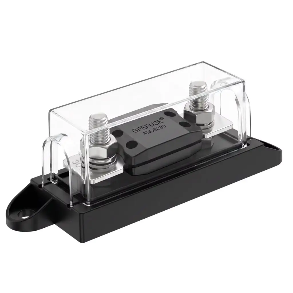 GFEV(B200) Mega Fuse Holder | 30A-800A DC 12V-500V Bolt-on Base