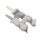 Clip para fusible de montaje en PCB GF-018 de 5 × 20 mm, material de latón con baño de estaño.